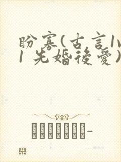 盼寡(古言1v1 先婚后爱)
