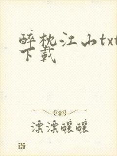 醉枕江山txt下载