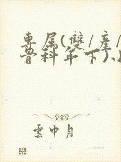 专属(双/产/骨科年下)小说封面