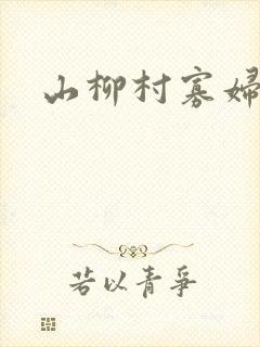 山柳村寡妇情史