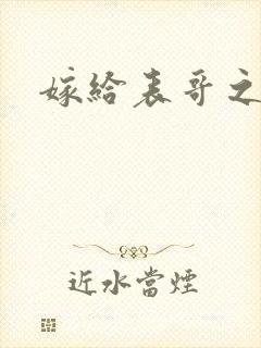 嫁给表哥之后封面