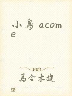 小鸟 acome
