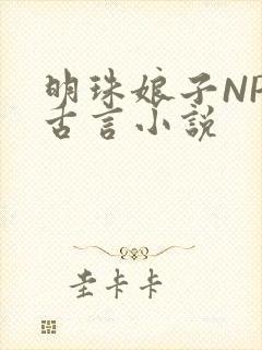明珠娘子NPC古言小说