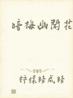 暗梅幽闻花