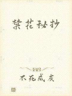 禁花秘抄封面