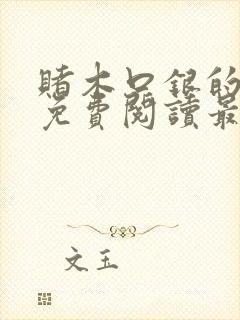 赌木口银的小说免费阅读最新封面