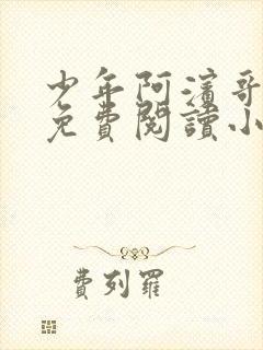 少年阿滨哥全文免费阅读小说封面
