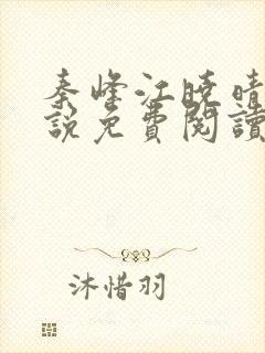 秦峰江晓晴的小说免费阅读