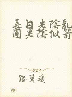 长日光阴乱作一团光阴似箭无弹窗