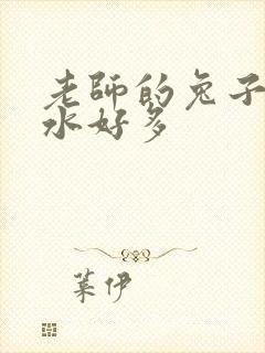 老师的兔子好软水好多封面