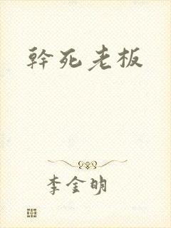 干死老板封面