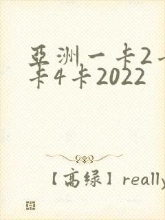 亚洲一卡2卡三卡4卡2022