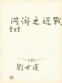 网游之近战法师txt