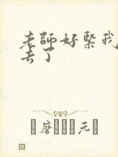 老师好紧我要进去了封面