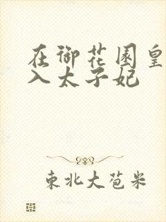 在御花园皇上进入太子妃