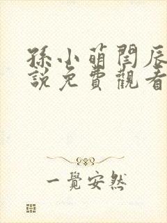 孙小萌闫辰的小说免费观看