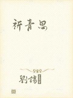 祈青思封面