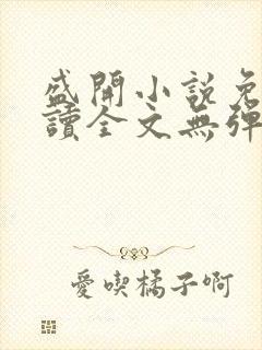 盛开小说免费阅读全文无弹窗