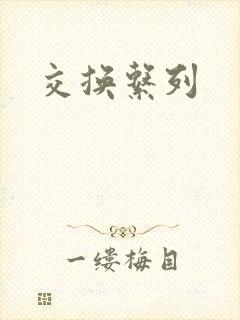 交换系列封面