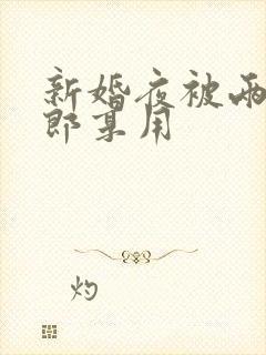 新婚夜被两个伴郎享用