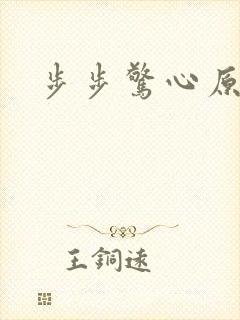 步步惊心原著封面