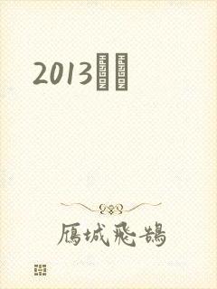 2013С˵封面