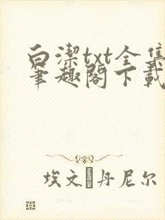 白洁txt全集笔趣阁下载