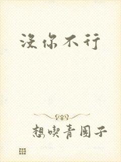 没你不行