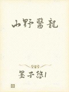 山野医龙封面