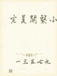 完美关系小说封面