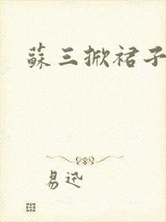 苏三掀裙子