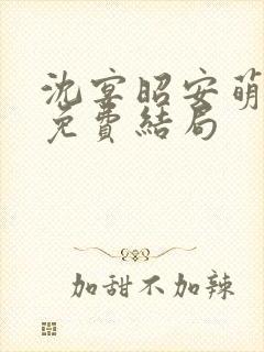 沈宴昭安萌全文免费结局
