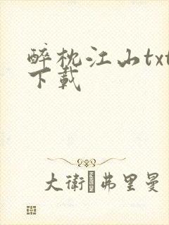 醉枕江山txt下载