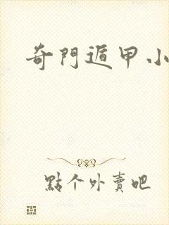 奇门遁甲小说