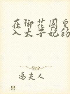 在御花园皇上进入太子妃的小说
