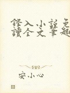 锋入小说免费阅读全文笔趣阁