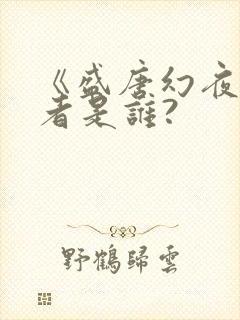 《盛唐幻夜》作者是谁?
