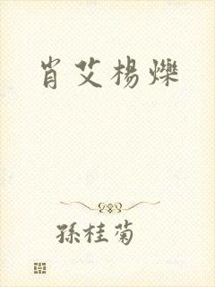 肖艾杨烁