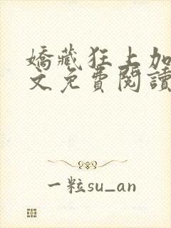 娇藏狂上加狂全文免费阅读笔趣阁