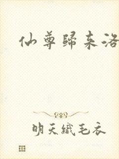 仙尊归来洛尘