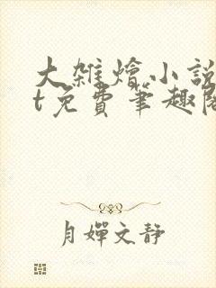 大杂烩小说txt免费笔趣阁