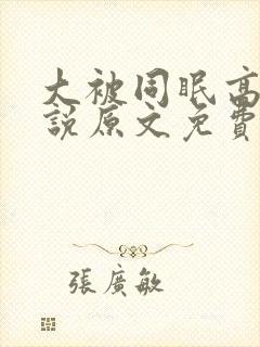 大被同眠高粱小说原文免费阅读封面
