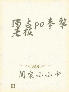 独占po拳击馆老板