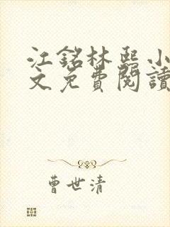 江铭林熙小说全文免费阅读