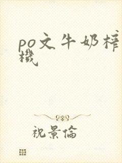 po文牛奶榨汁机封面