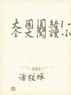 大团圆结1一6全文阅读小说