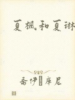 夏枫和夏琳封面