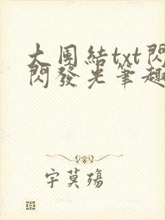 大团结txt闪闪发光笔趣阁