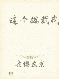 这个总裁我要了