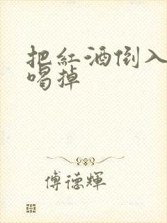 把红酒倒入b里喝掉